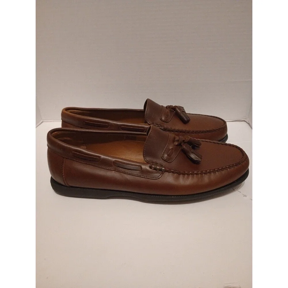 Florsheim FLS Men's Cognac Leather Tassel Dress Shoes Size 11 M Discontinued